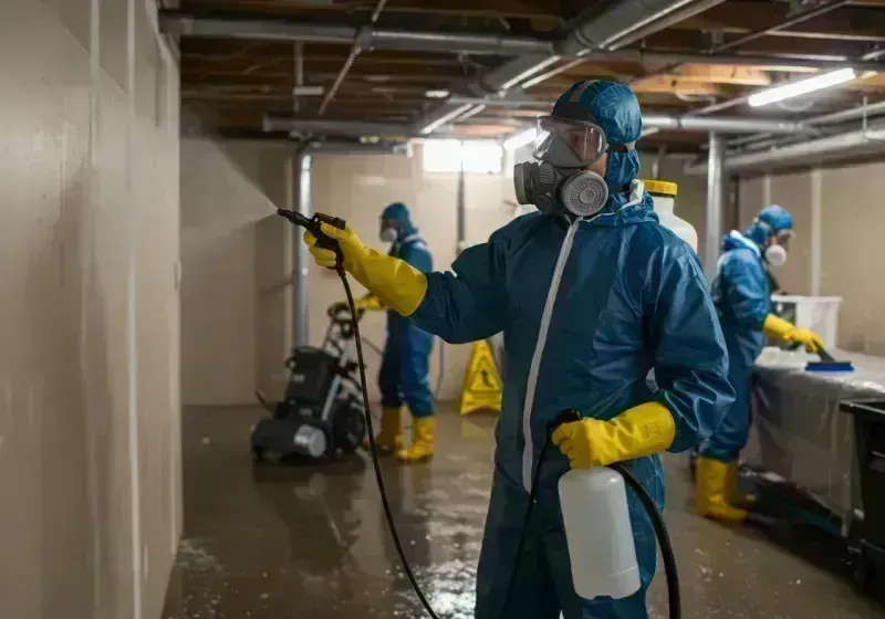 Basement Sanitization and Antimicrobial Treatment process in Farmington, IL